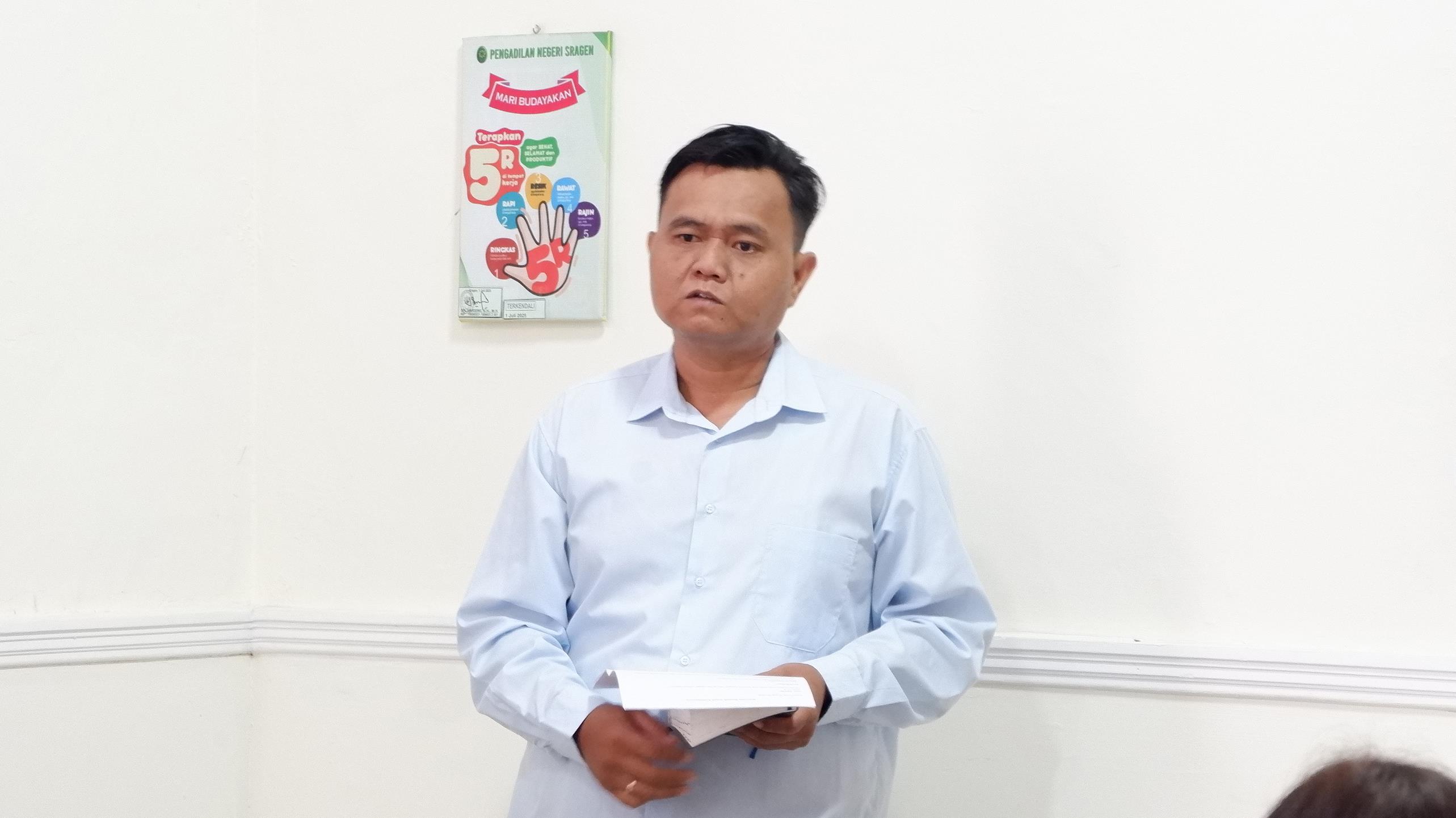 Pengajian & Ibadah Persekutuan Kristen Protestan dan Katolik pada Pengadilan Negeri Sragen Kelas IA